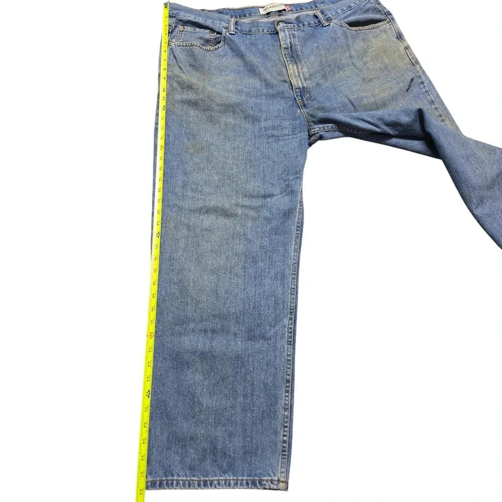 Baggy Distressed Skater Relaxed Fit 550 Denim Jeans Mens 45x29 Blue Levis